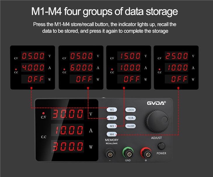 Programmable Memory Function DC Power Supply
